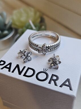 Pandora Herbarium Ring and Stud Set